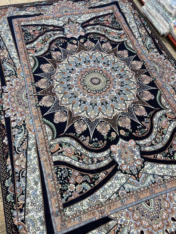 روفرشی مخمل ابریشم زرک دار کد ۰۱۳