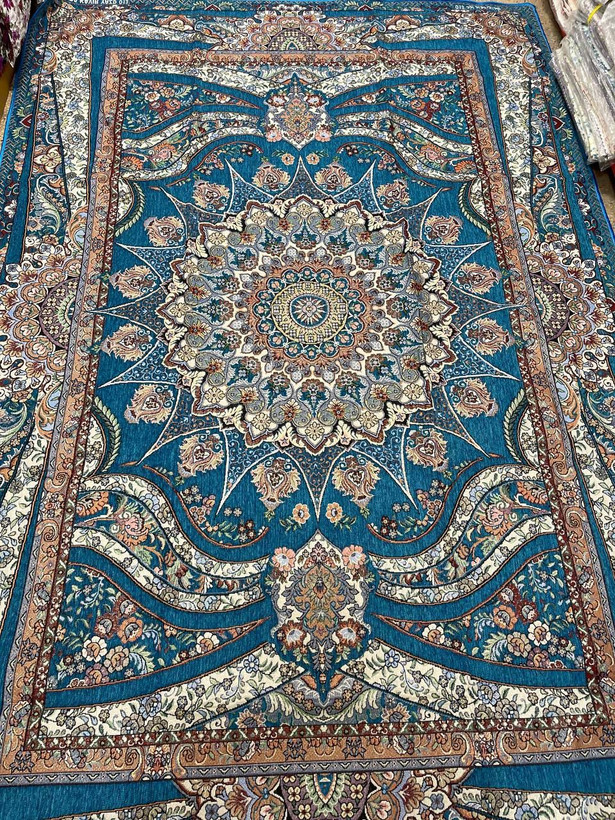 روفرشی مخمل ابریشم زرک دار کد ۰۱۳