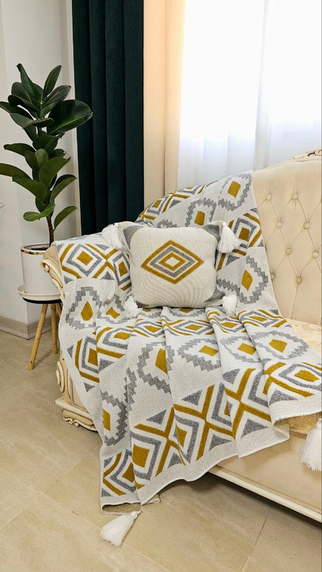 شال مبل پانچ سه رنگ