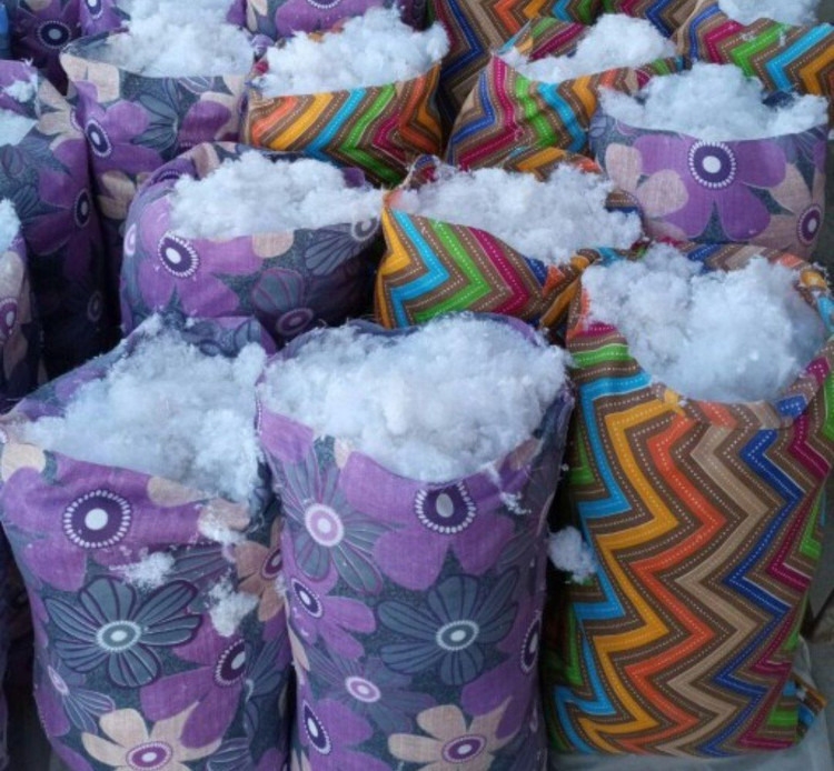 بالش الیاف سفید درجه یک
